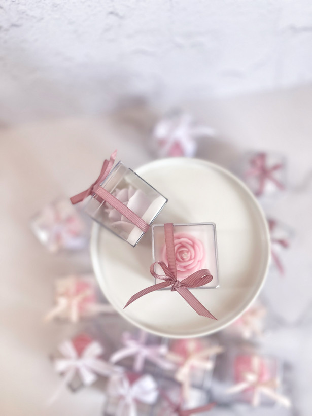 پک سه عددی باکس مینی شمع گل ؛ با سه مدل گل